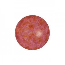 Les perles par Puca® Cabochon 14 mm - Opaque rose spotted 02010/65327